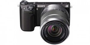 Sony NEX-5R spiegellose Systemkamera mit Objektiv